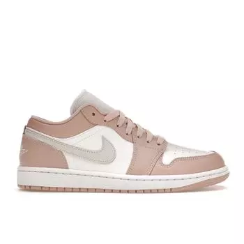 Air Jordan 1 Low Particle Beige Женские кроссовки Pink White Light-Bone DC0774-120