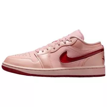 Air Jordan 1 Low Patent Valentines Day женские кроссовки розовые HF3174-600 37.5