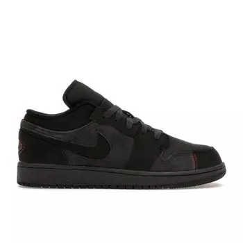 Air Jordan 1 Low SE Craft GS Dark Smoke Red Детские кроссовки Серые Dark-Smoke-Grey Varsity-Red FQ7757-001 40