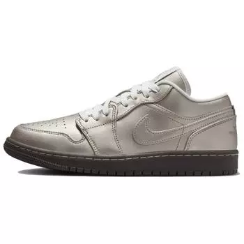 Air Jordan 1 Low SE Metallic Zinc женские кроссовки Silver Summit-White Velvet-Brown HQ3529-099 36.5