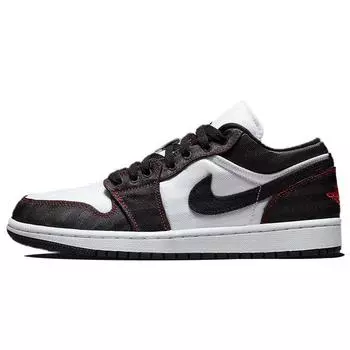 Air Jordan 1 Low SE Utility Белые Черные Красные Женские Кроссовки Gym-Red DD9337-106 36.5