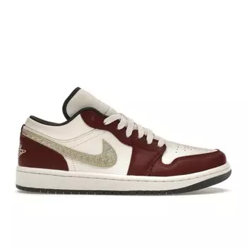 Air Jordan 1 Low SE Year of the Dragon Женские кроссовки Red Sail Metallic-Gold-Grain FJ5735-100 44