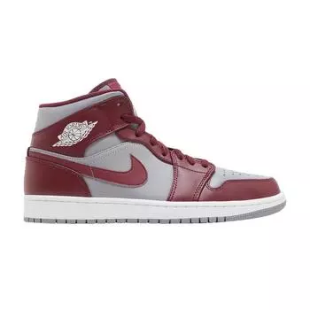Air Jordan 1 Mid Cherrywood Red Мужские кроссовки цементно-серый белый DQ8426-615 44