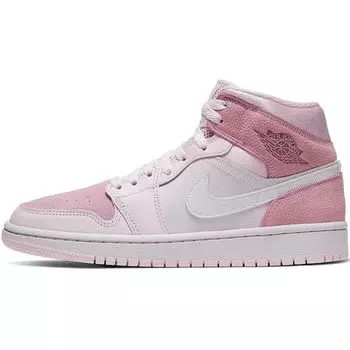 Air Jordan 1 Mid Digital Розовые женские кроссовки White Pink-Foam Sail CW5379-600
