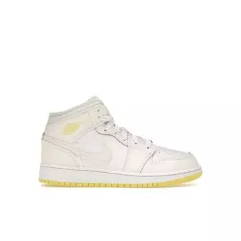 Air Jordan 1 Mid GS Sail Light Laser Orange Детские кроссовки Кремово-белые FD8780-181 39