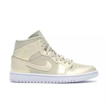 Air Jordan 1 Mid Lemon Yellow Женские кроссовки Goose-Feather-Yellow Lemon-Yellow-White CK6587-200