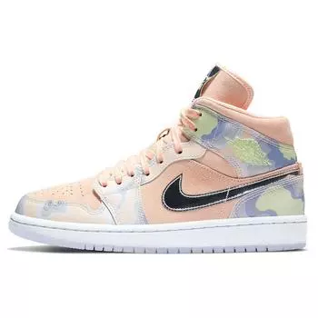 Air Jordan 1 Mid SE P(ЕЙ)SPECTIVE Женские кроссовки Purple Washed Coral Chrome CW6008-600