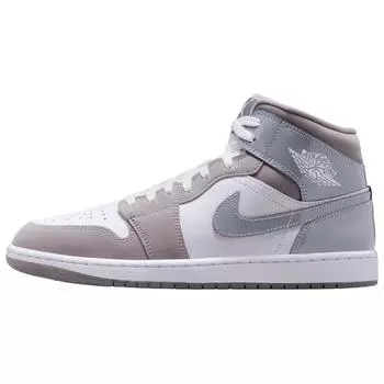 Air Jordan 1 Mid SE Patent Cool Grey Unisex Sneakers White Medium-Grey HF3216-100 40