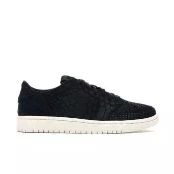 Air Jordan 1 Retro Low Черные женские кроссовки Python Black-Sail AJ6004-010