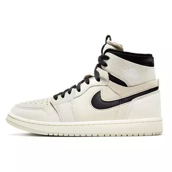 Air Jordan 1 Zoom Summit Белые женские кроссовки Black Sail Light-Orewood-Brown CT0979-100