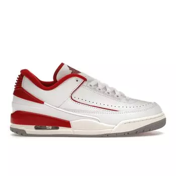 Air Jordan 2/3 White Varsity Red Мужские кроссовки Sail Cement-Grey FD0383-161 44