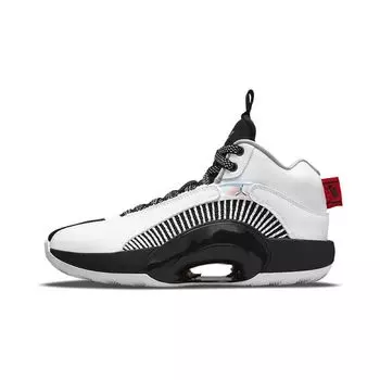 Air Jordan 35 GS White Black Kids Кроссовки University-Red Metal-Silver CQ9433-101 36