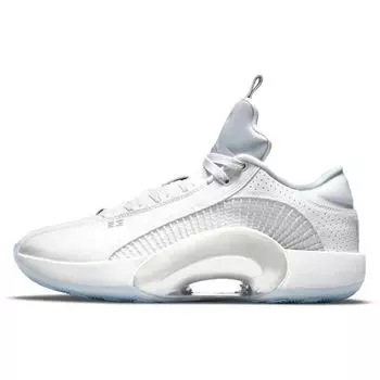 Air Jordan 35 Low White Metallic Silver Мужские кроссовки черные CW2460-100 43