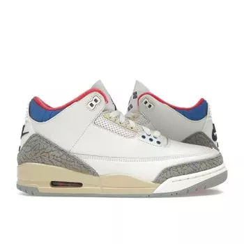 Air Jordan 3 Retro Seoul 2.0 мужские кроссовки белые черные спортивные-королевские IB1482-100 43