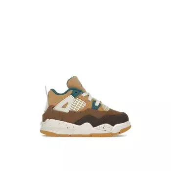 Air Jordan 4 Retro TD Cacao Wow Детские кроссовки Brown Geode-Teal Ale-Brown FB2215-200 21