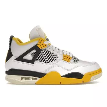 Air Jordan 4 Retro Vivid Sulphur Женские кроссовки Белый кокосово-молочный антрацит AQ9129-101 35.5