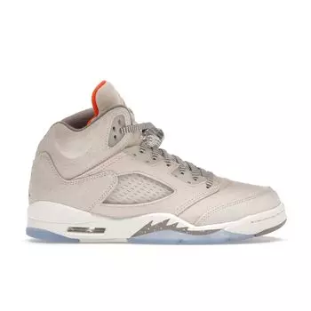 Air Jordan 5 Retro SE Craft GS Light Orewood Brown Детские кроссовки Кремовый Safety-Orange Flat-Pewter FD9220-180 35.5