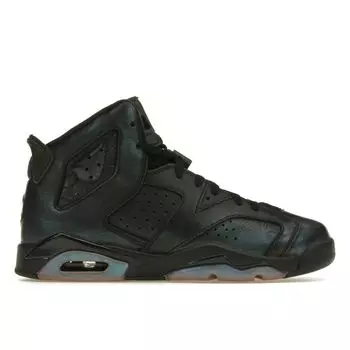 Air Jordan 6 Retro BG All Star — Детские кроссовки Chameleon Black Black-White 907960-015