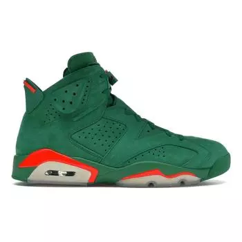 Air Jordan 6 Retro NRG Green Suede Мужские кроссовки Pine-Green Orange-Blaze-Pine-Green AJ5986-335