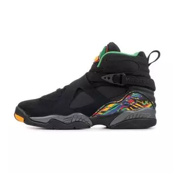 Air Jordan 8 Retro GS Tinker - Детские кроссовки Air Raid Black Light-Concord-Aloe-Verde-University-Red-Orange-Peel 305368-004