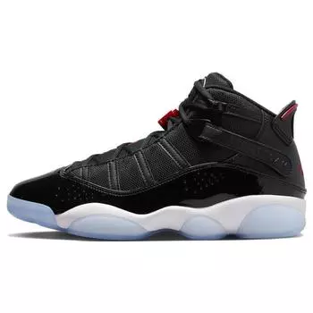 Air Jordan Jordan 6 Rings Черные мужские кроссовки Gym Red Белые 322992-064 44