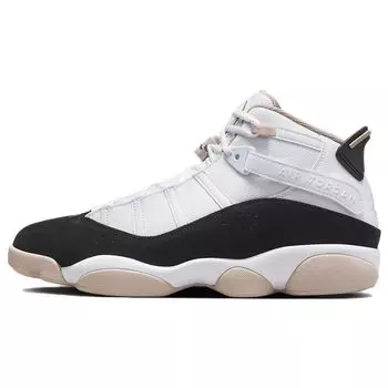 Air Jordan Jordan 6 Rings Fossil Stone Мужские кроссовки Белый Черный 322992-112