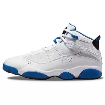 Air Jordan Jordan 6 Rings White Dark Marina Blue Мужские кроссовки черные 322992-114 41