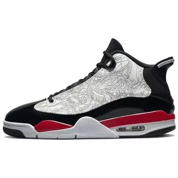 Air Jordan Jordan Dub Zero Fire Красные мужские кроссовки черно-белые 311046-162 43