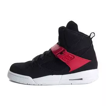 Air Jordan Jordan Flight 45 High GS Black Gym Red Детские кроссовки Белые 845095-006