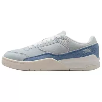 Air Jordan Jordan Flight Court SE Поношенный синий деним Женские кроссовки Белый Парусник Резина Светло-коричневый IB4414-100 35.5