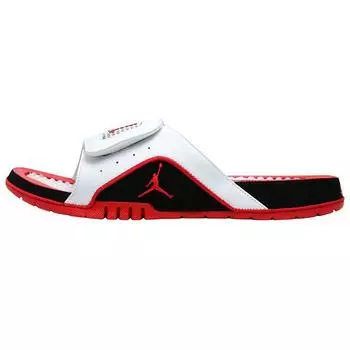 Air Jordan Jordan Hydro 4 Retro Slide White Fire Red Мужские сандалии Черные 532225-160