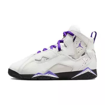 Air Jordan Jordan True Flight PS Base Grey Purple Venom Детские кроссовки Light-Base-Grey White Black 343796-052 32