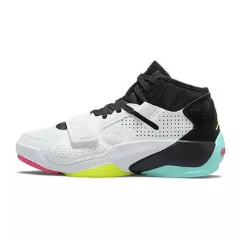Air Jordan Jordan Zion 2 GS Dynamic Бирюзовые детские кроссовки White Volt Black DO9514-107 35.5
