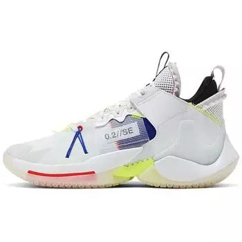 Air Jordan Почему бы не Zer0.2 SE PF City Tour Мужские кроссовки White Ghost-Aqua Hyper-Royal AV4126-100