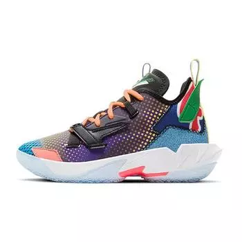 Air Jordan Почему бы не Zer0.4 GS Upbringing Kids Кроссовки разноцветные белые DH0944-100 36.5