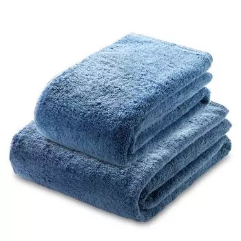 Air Kaoru Face Towel Daddy Made in Imabari Quick Cotton Полотенце/Комплект для ванны, для мальчиков, Япония, Полотенце, Пушистое, Впитывающее, Сушащее, 100% (Горный синий)