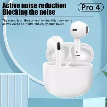 Air Pro 4 TWS беспроводные наушники-вкладыши мини Bluetooth 5.0 наушники водонепроницаемые спортивные гарнитуры с микрофоном для Xiaomi iPhone Pro 4 белый
