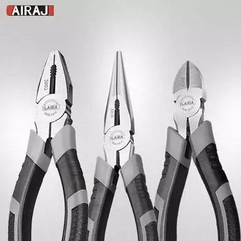 AIRAJ 6/8 дюймов Многофункциональные диагональные плоскогубцы Плоскогубцы с острыми губками Инструменты для оборудования Универсальные кусачки для электромонтажа