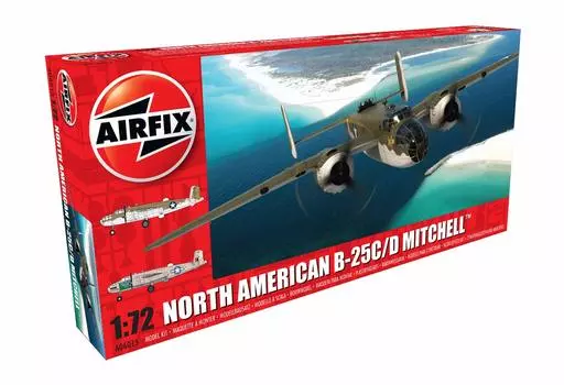 Airfix North American Mitchell Plastic Model X6015 1/72 B-25C/D