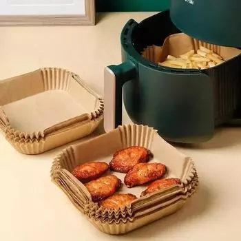 Airfryer Papers Home Greaseproof Paper Air Fryer Paper Baking Oil Food Bakeware Kitchen Dining Garden Bar