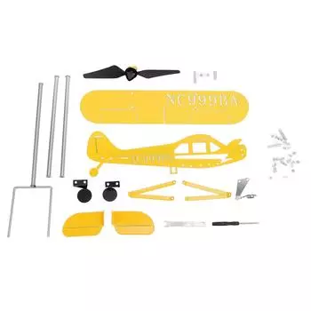Airplane Weathervane Metal Rotating Wind Spinner for Outdoor Yard Garden Sculpture Yellow