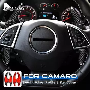AIRSPEED для Chevrolet Camaro 2016 2017 2018 аксессуары из углеродного волокна автомобильный руль подрулевой переключатель передач Black Carbon