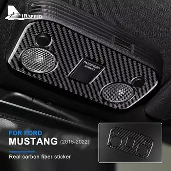 AIRSPEED для Ford Mustang 2015 2016 2017 2018 2022 Аксессуары Наклейка из углеродного волокна Автомобильный фонарь для чтения A