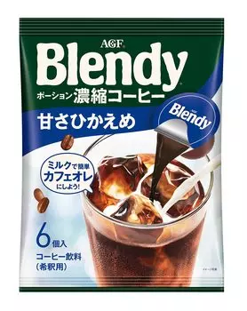 Ajinomoto AGF Blendy Portion Concentrated Coffee Less Sweet 6 pieces