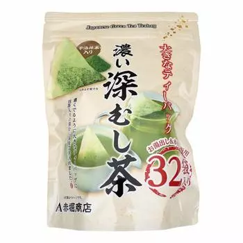 Akahori Shoten Большой чайный пакетик Темный рисовый чай с Удзи матча 7 г x 32 пакетика x 2 пакетика, обжаренный во фритюре