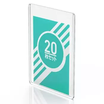 AKEIE Top Loader Набор из 20 держателей для карточек для коллекционных карточек Чехол для коллекционных карточек Чехол для карточек Прозрачный защитный чехол для хранения Устойчив к царапинам