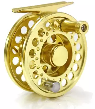 Akisco Air Light Fly Reel ARA-3D with Reel Foot Cover #5/6 Gold