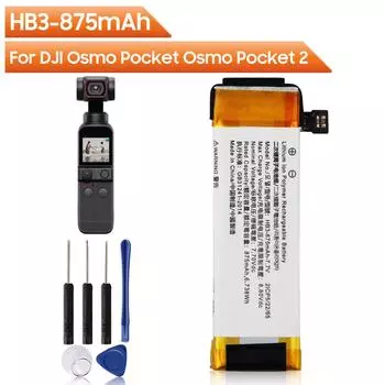 Аккумулятор для экшн-камеры HB3 для DJI Osmo Pocket Osmo Pocket II Osmo Pocket 2 сменный аккумулятор 875 мАч