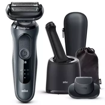 Аккумуляторная бритва Braun Adhesive Series 6 61-N7200cc-V Noir Black