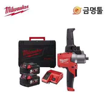 Аккумуляторная дрель-миксер Milwaukee M18 FPM 502X, 18 В, 5,0 Ач, 2 упаковки, зарядная мешалка, дрель для смешивания цемента